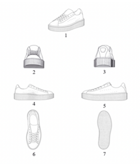 Creeper Sneaker Puma Design Patent
