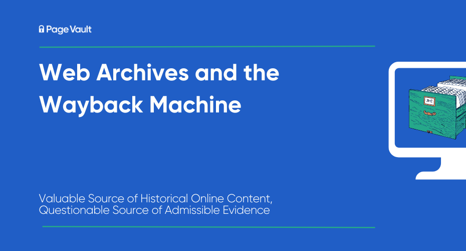 title slide for wayback machine admissibility article